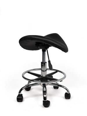 Zadelkruk Zwart Laag met Voetring