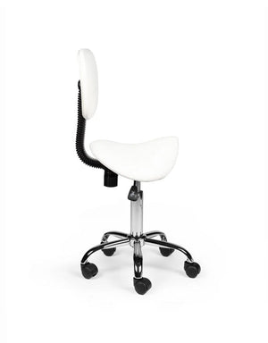 Zadelkruk Rugleuning Laag Wit