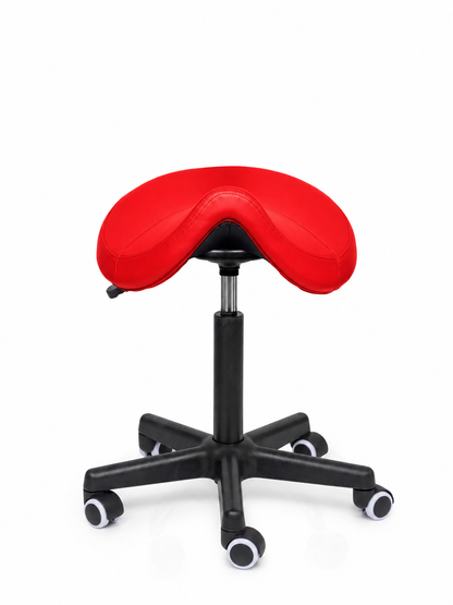 Ergonomische Zadelkruk Comfort Rood op Wielen