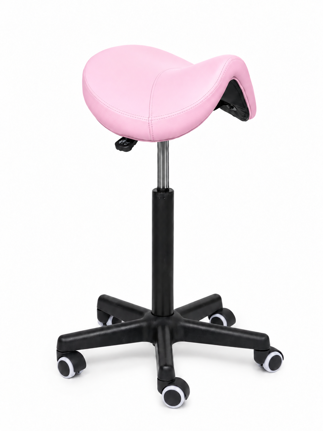 Ergonomische Zadelkruk Comfort Roze op Wielen