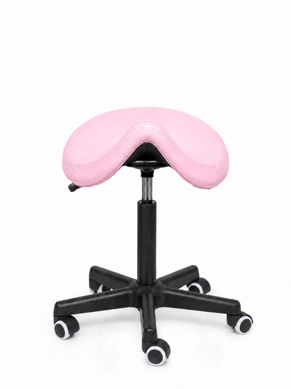 Ergonomische Zadelkruk Comfort Roze op Wielen