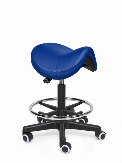 Ergonomische Zadelkruk Comfort Blauw op Wielen