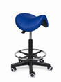 Ergonomische Zadelkruk Comfort Blauw op Wielen