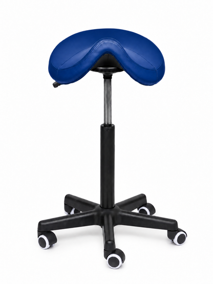 Ergonomische Zadelkruk Comfort Blauw op Wielen
