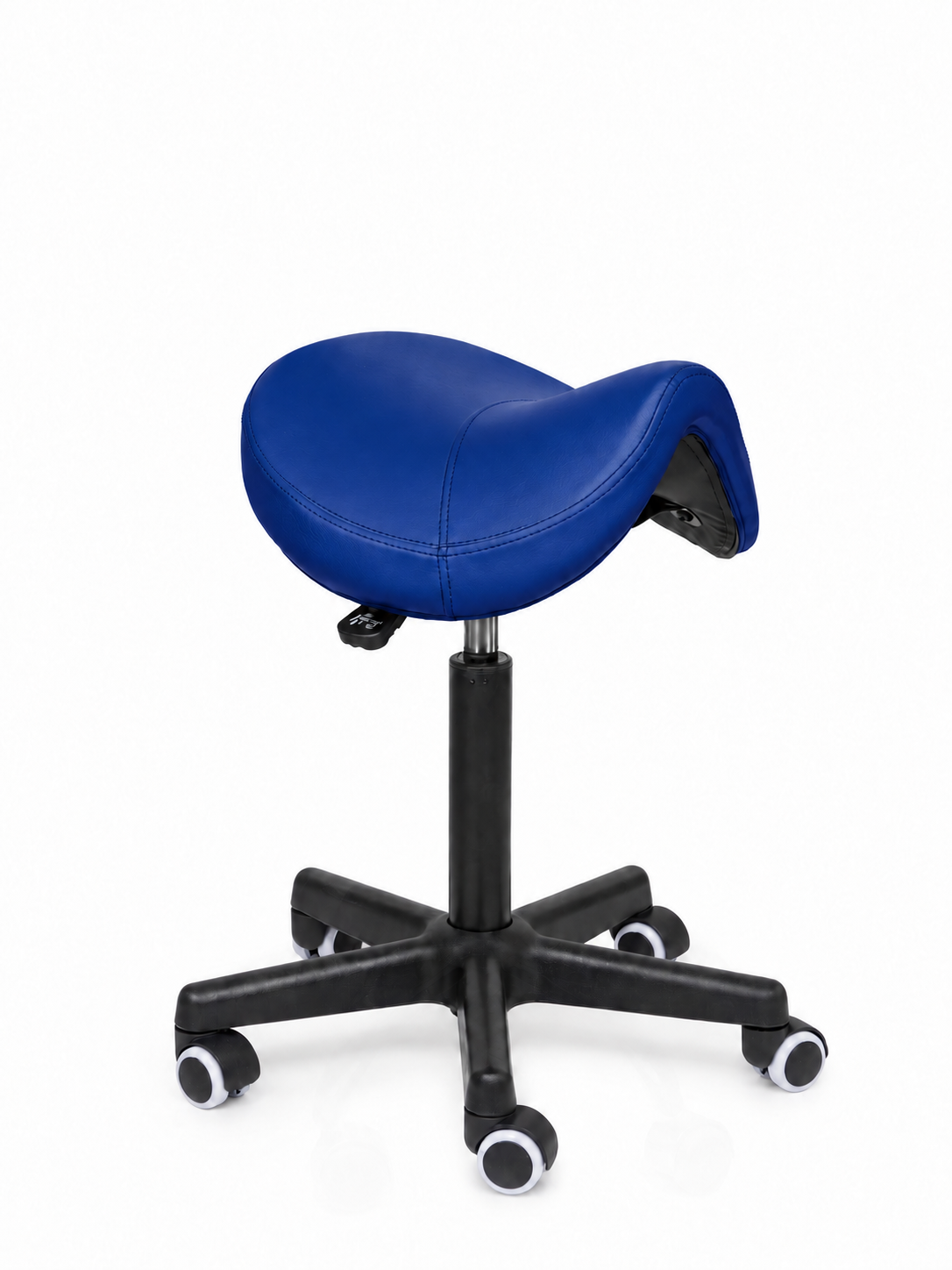Ergonomische Zadelkruk Comfort Blauw op Wielen
