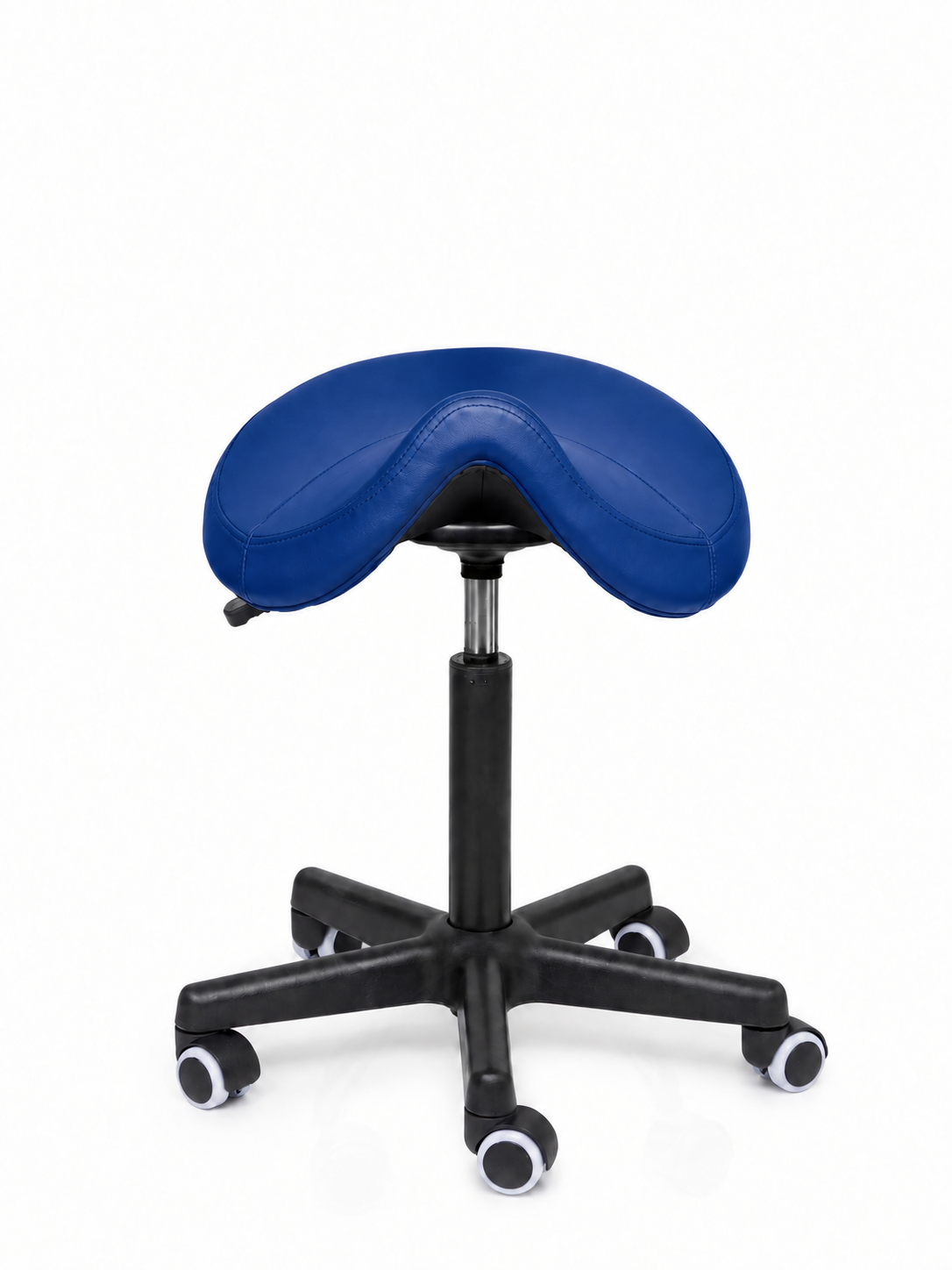 Ergonomische Zadelkruk Comfort Blauw op Wielen