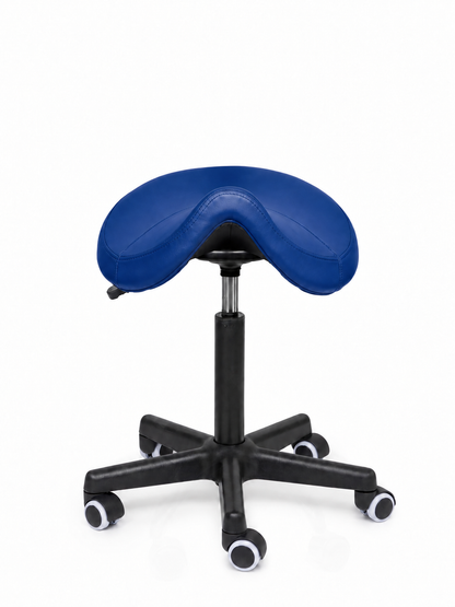 Ergonomische Zadelkruk Comfort Blauw op Wielen