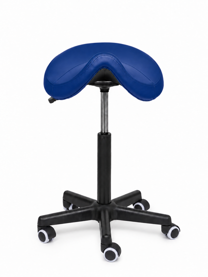 Ergonomische Zadelkruk Comfort Blauw op Wielen