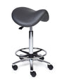 Ergonomische Zadelkruk Premium Grijs op Wielen