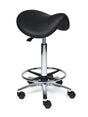 Ergonomische Zadelkruk Premium Zwart op Wielen