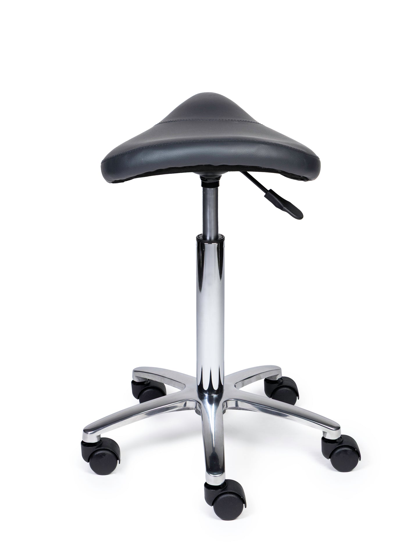 Ergonomische Zadelkruk XS Compact Grijs op Wielen