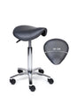 Ergonomische Zadelkruk XS Compact Grijs op Wielen