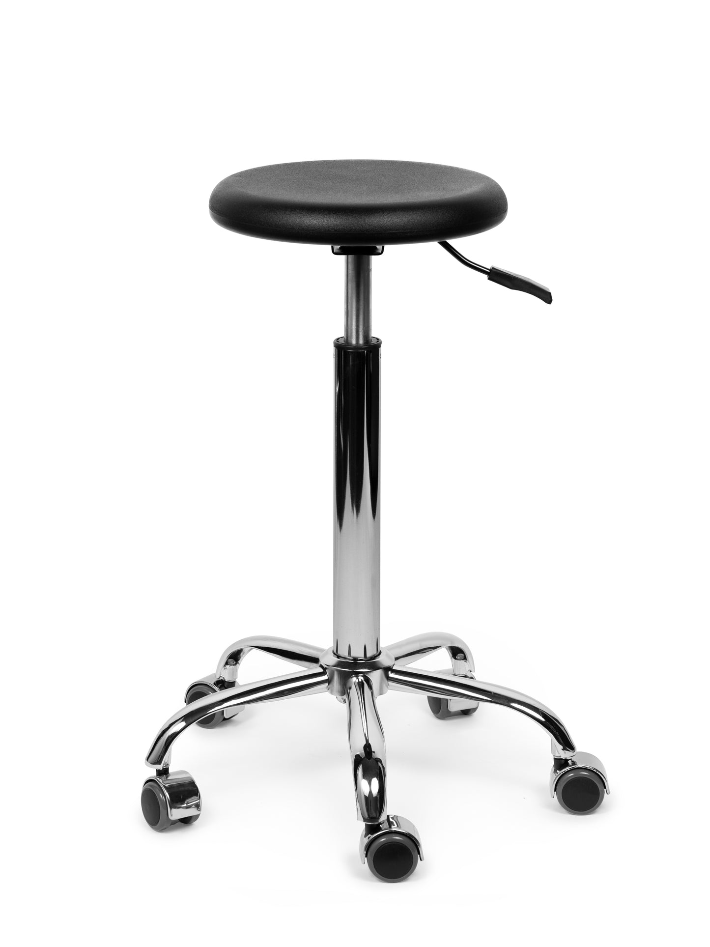 Ergonomische Werkkruk Zwart op Wielen