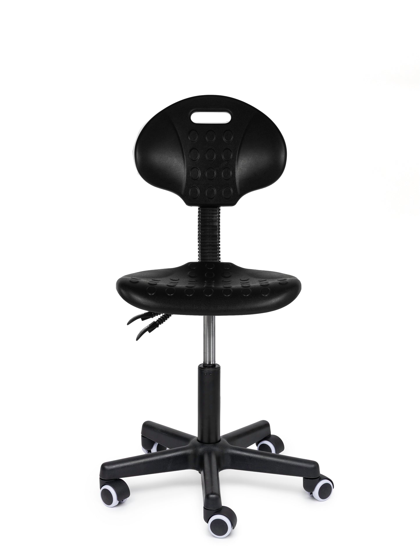 Ergonomische Werkstoel Zwart Op Wielen - Black