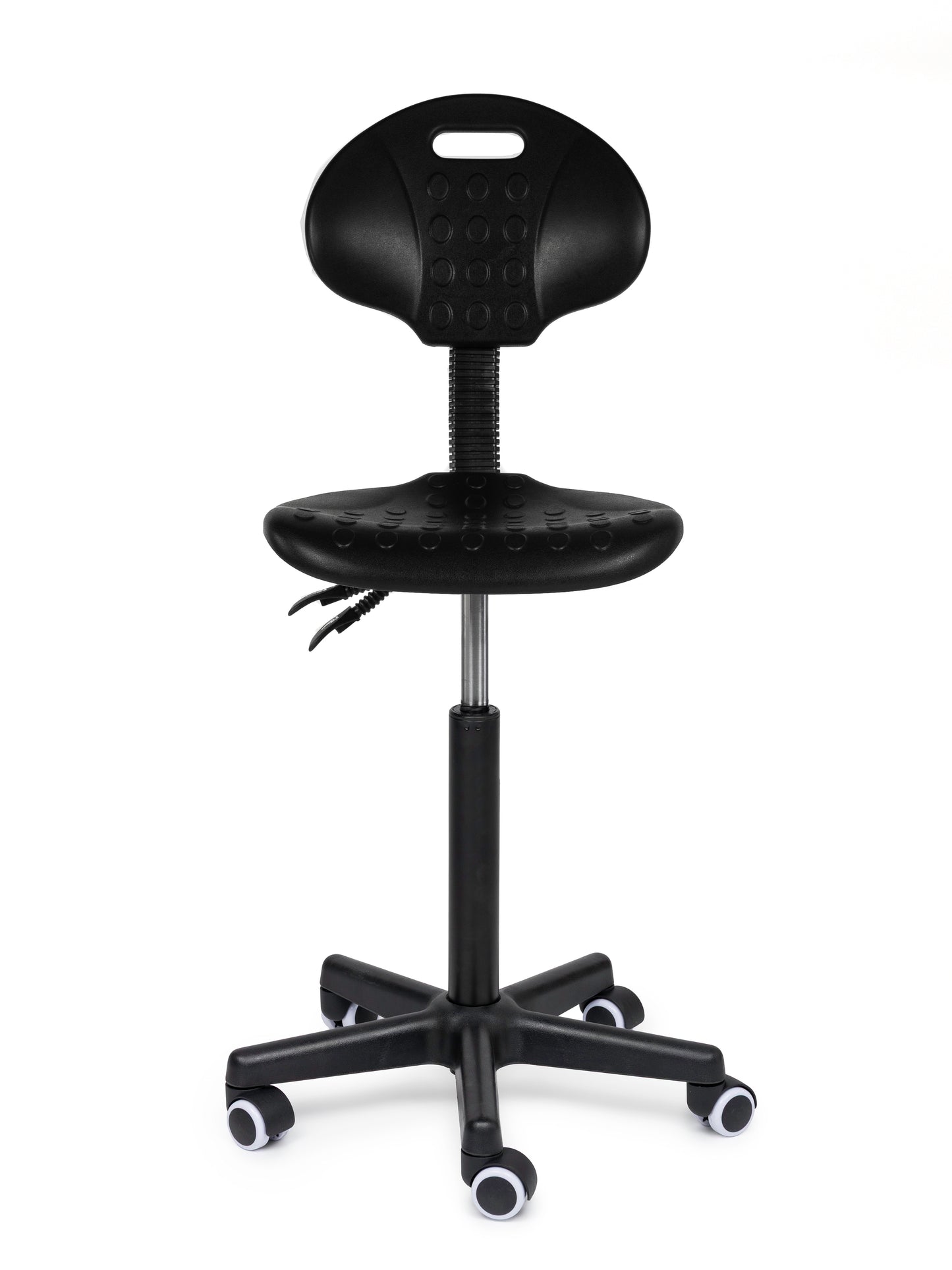 Ergonomische Werkstoel Zwart Op Wielen - Black