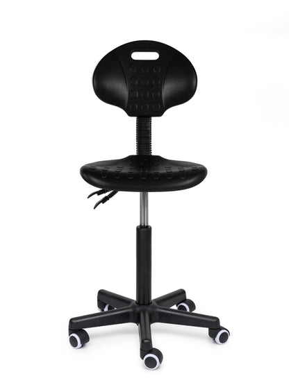 Ergonomische Werkstoel Zwart Op Wielen - Black