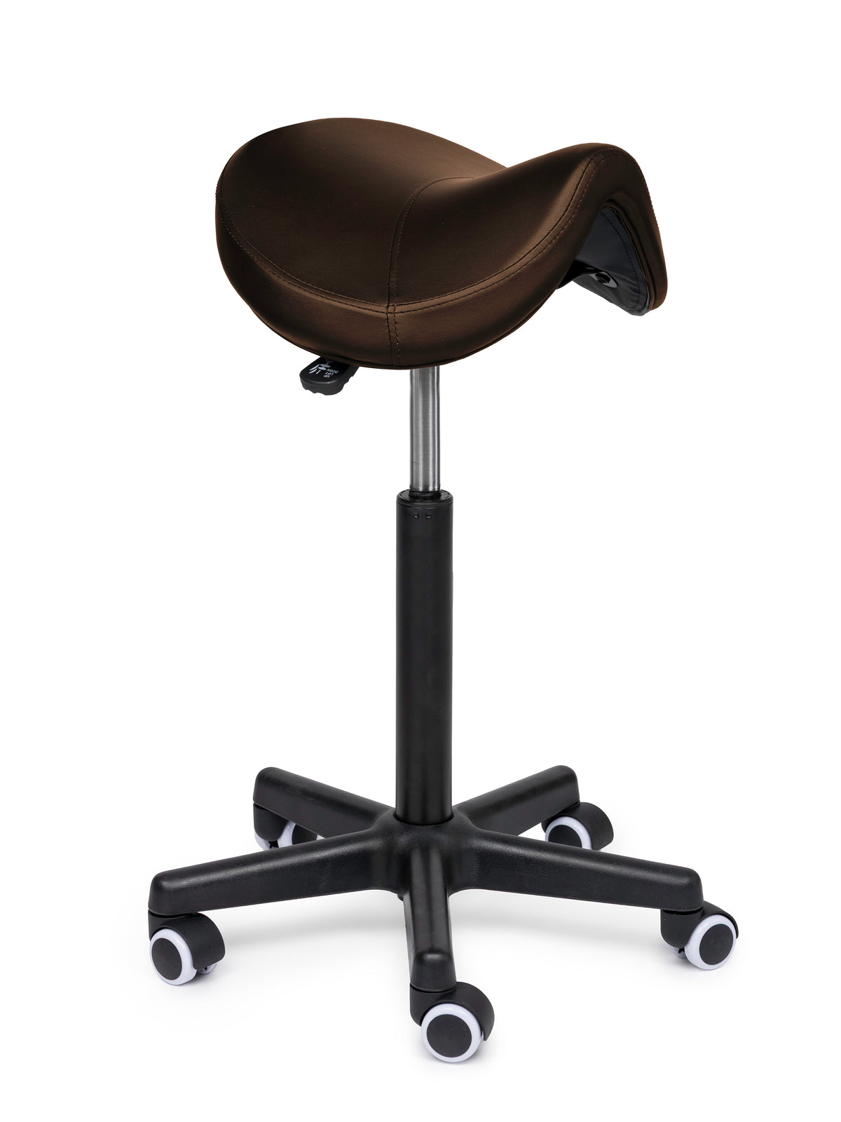 Ergonomische Zadelkruk Comfort Bruin op Wielen