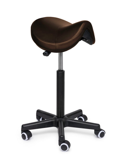 Ergonomische Zadelkruk Comfort Bruin op Wielen