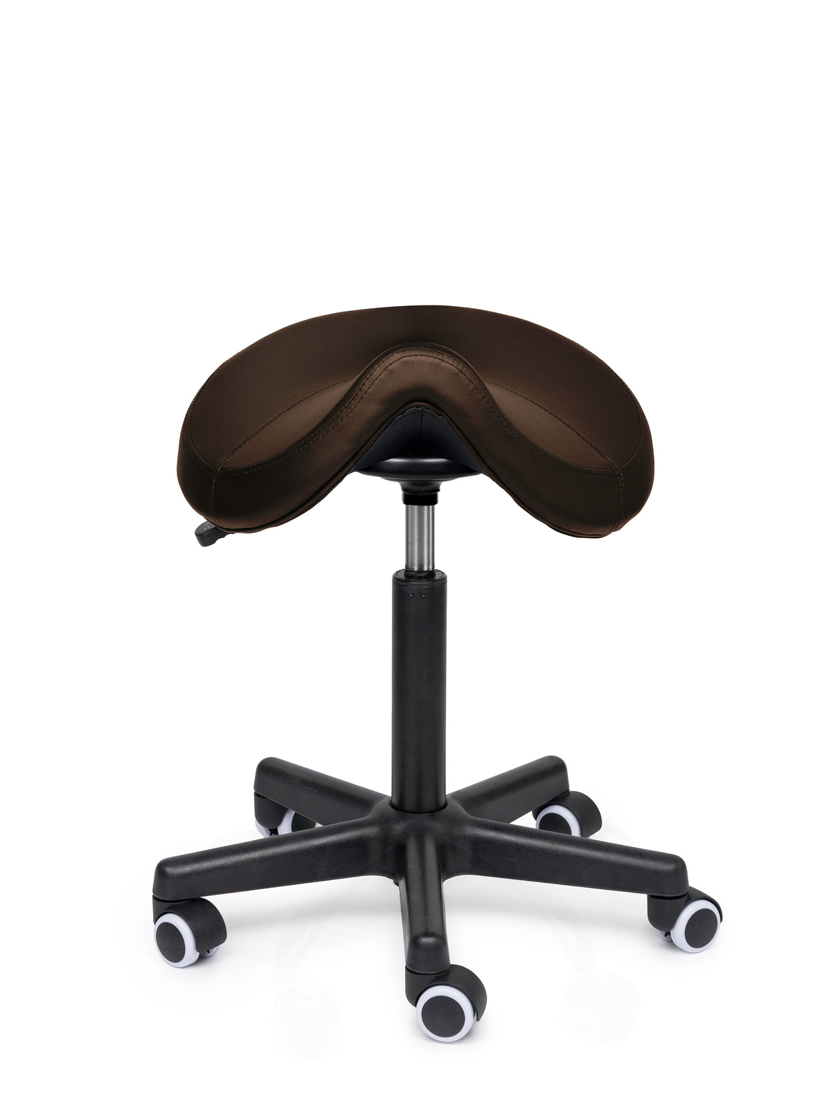 Ergonomische Zadelkruk Comfort Bruin op Wielen