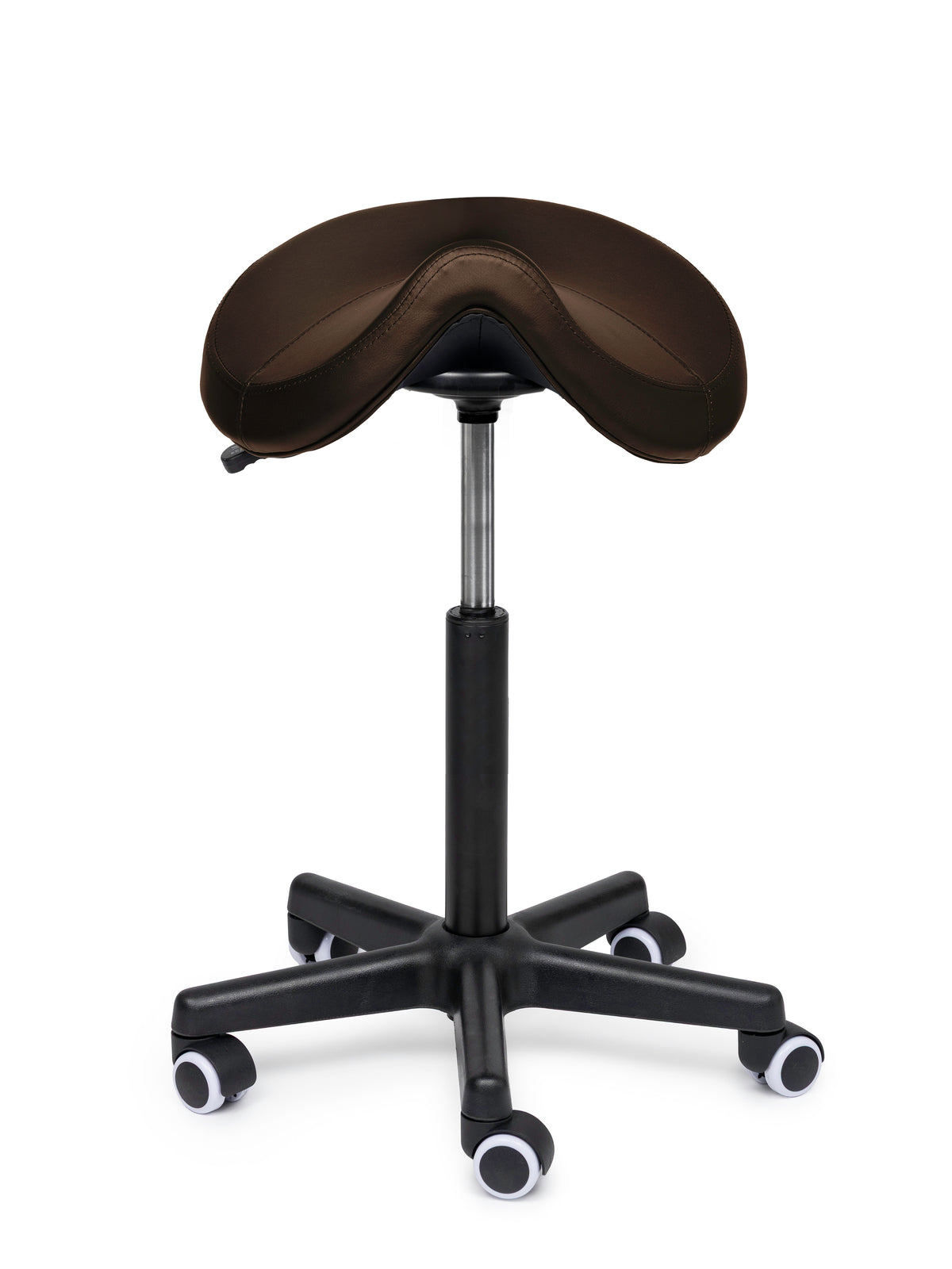 Ergonomische Zadelkruk Comfort Bruin op Wielen