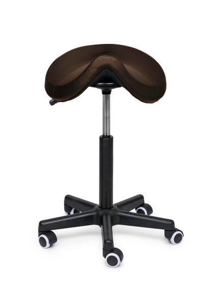 Ergonomische Zadelkruk Comfort Bruin op Wielen