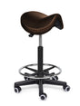 Ergonomische Zadelkruk Comfort Bruin op Wielen