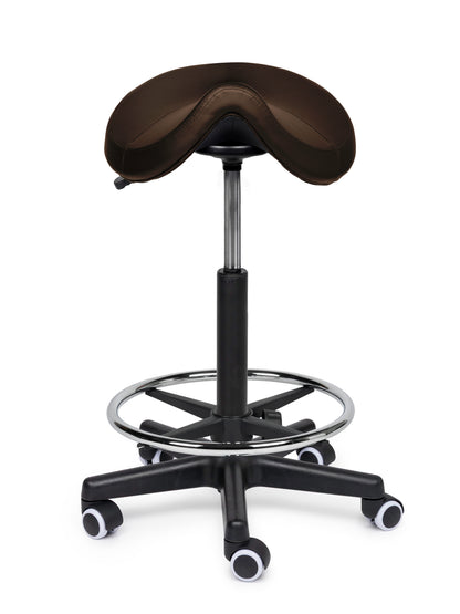 Ergonomische Zadelkruk Comfort Bruin op Wielen