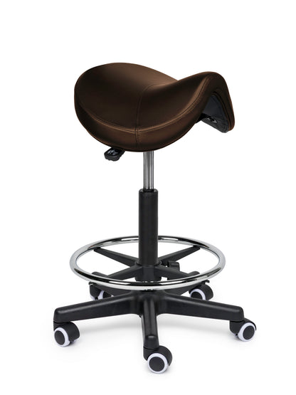 Ergonomische Zadelkruk Comfort Bruin op Wielen