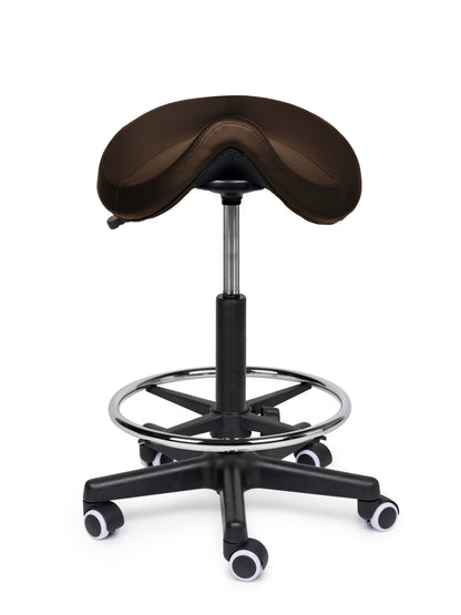 Ergonomische Zadelkruk Comfort Bruin op Wielen