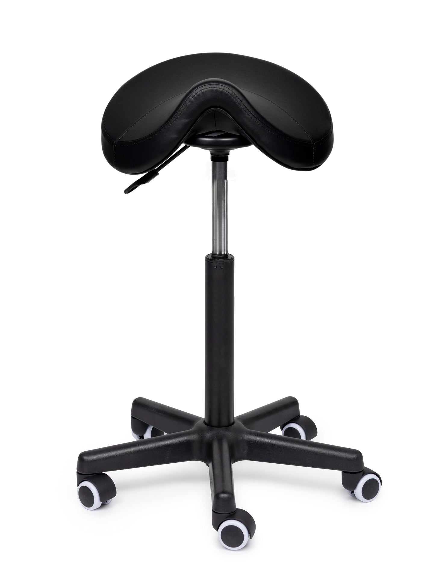 Ergonomische Zadelkruk Comfort Zwart op Wielen