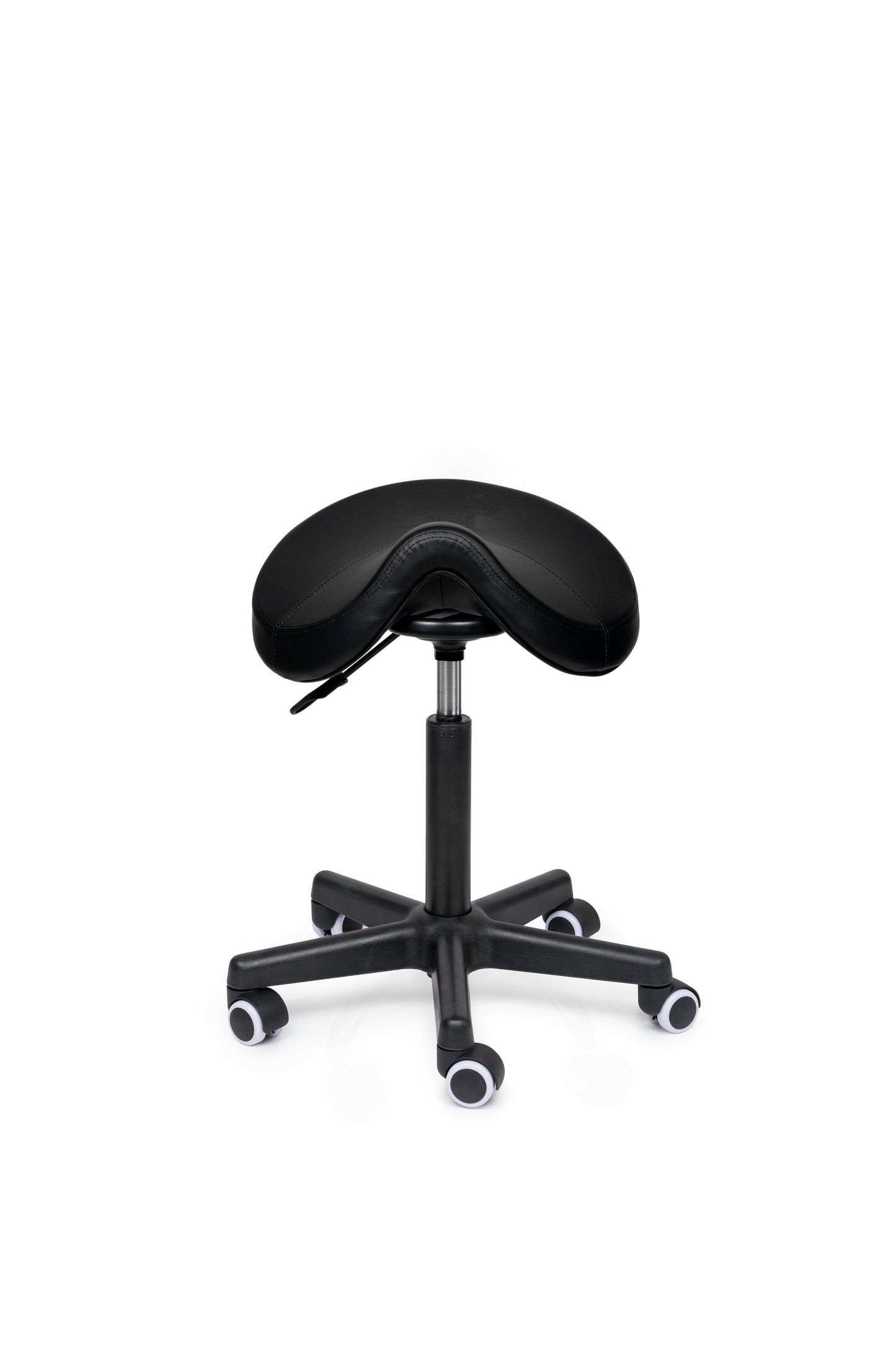 Ergonomische Zadelkruk Comfort Zwart op Wielen