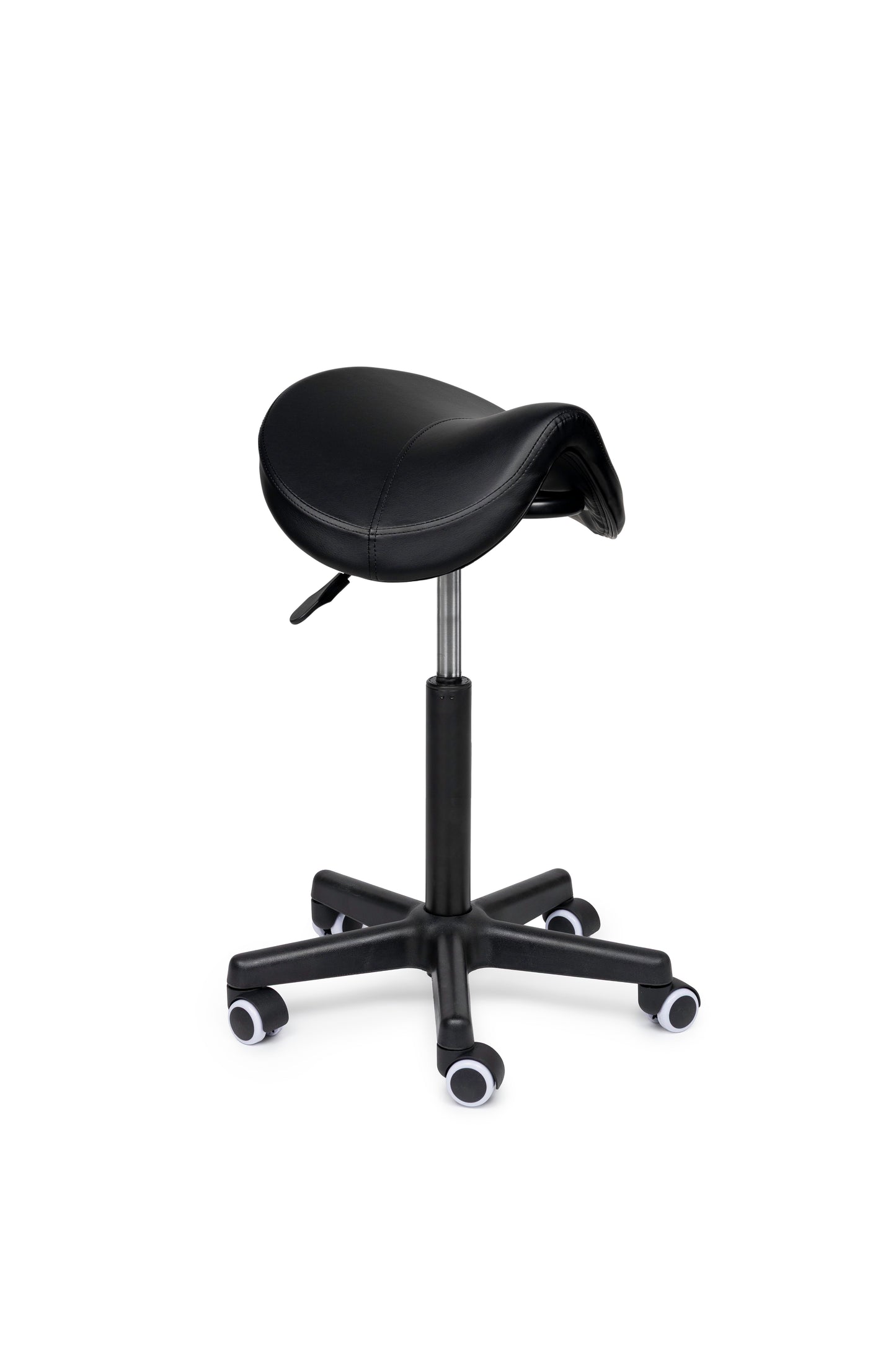 Ergonomische Zadelkruk Comfort Zwart op Wielen