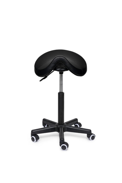 Ergonomische Zadelkruk Comfort Zwart op Wielen