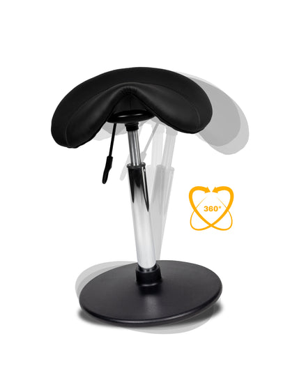 Ergonomische Balanskruk Zwart