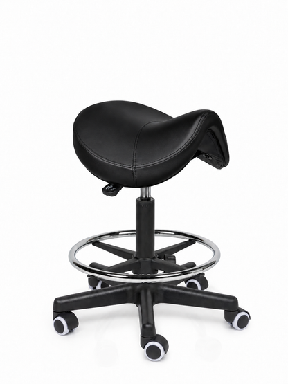 Ergonomische Zadelkruk Comfort Zwart op Wielen