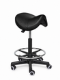 Ergonomische Zadelkruk Comfort Zwart op Wielen