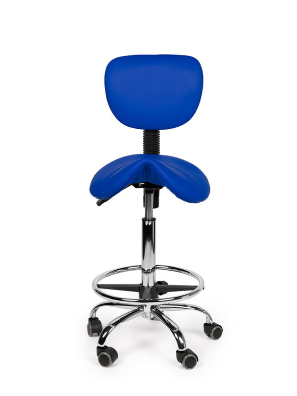 Zadelkruk met rugleuning Blauw - - Webshop Anatomische Modellen