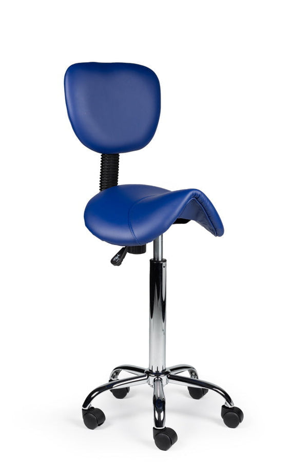 Zadelkruk Rugleuning Hoog Blauw