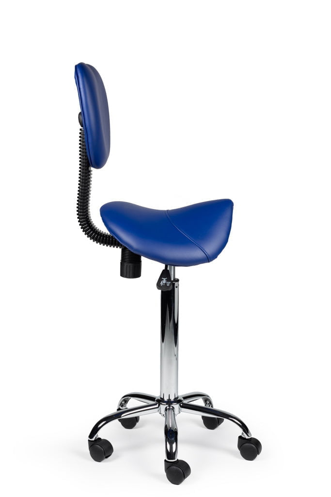 Zadelkruk Rugleuning Hoog Blauw