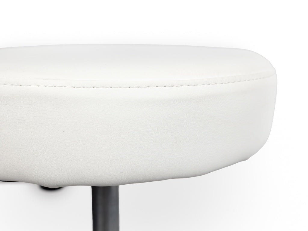 Tabouret Wit Laag met Voetring