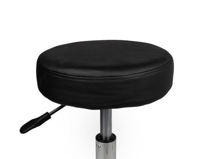 Tabouret Zwart Laag met Voetring