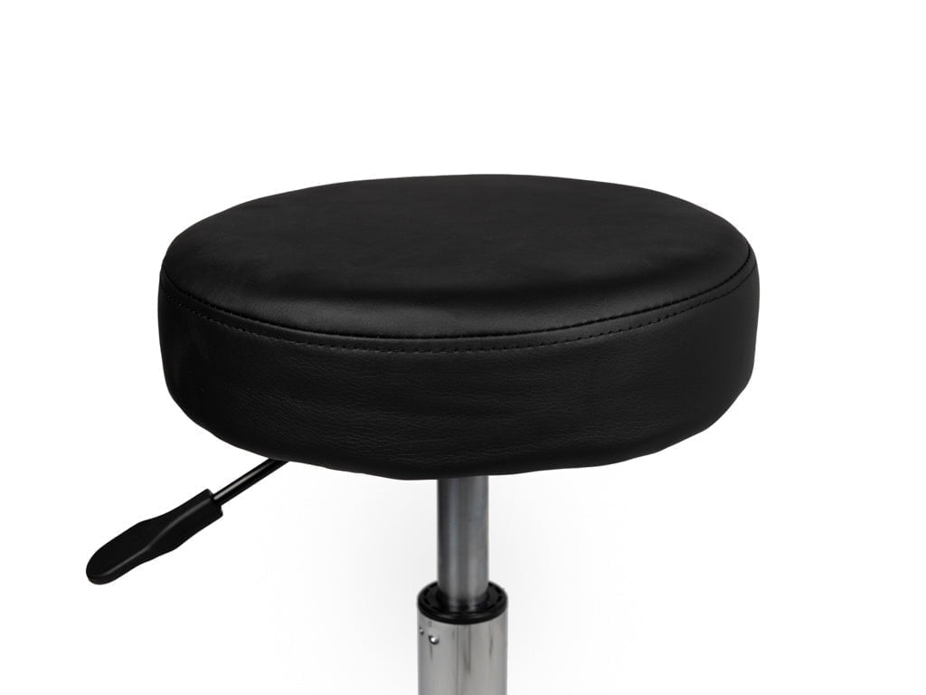 Tabouret Zwart Hoog met Voetring
