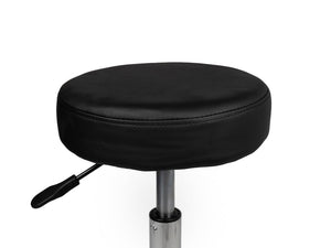 Tabouret Zwart Hoog met Voetring