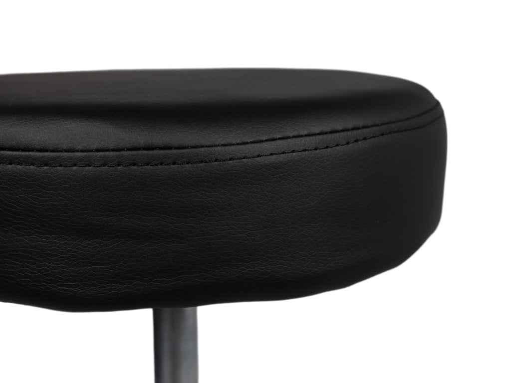 Tabouret Zwart Hoog met Voetring