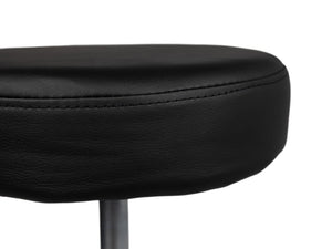 Tabouret Zwart Hoog met Voetring