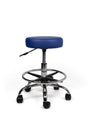 Tabouret Blauw Laag met Voetring