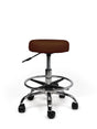 Tabouret Bruin Laag met Voetring
