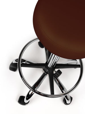 Tabouret Bruin Hoog met Voetring