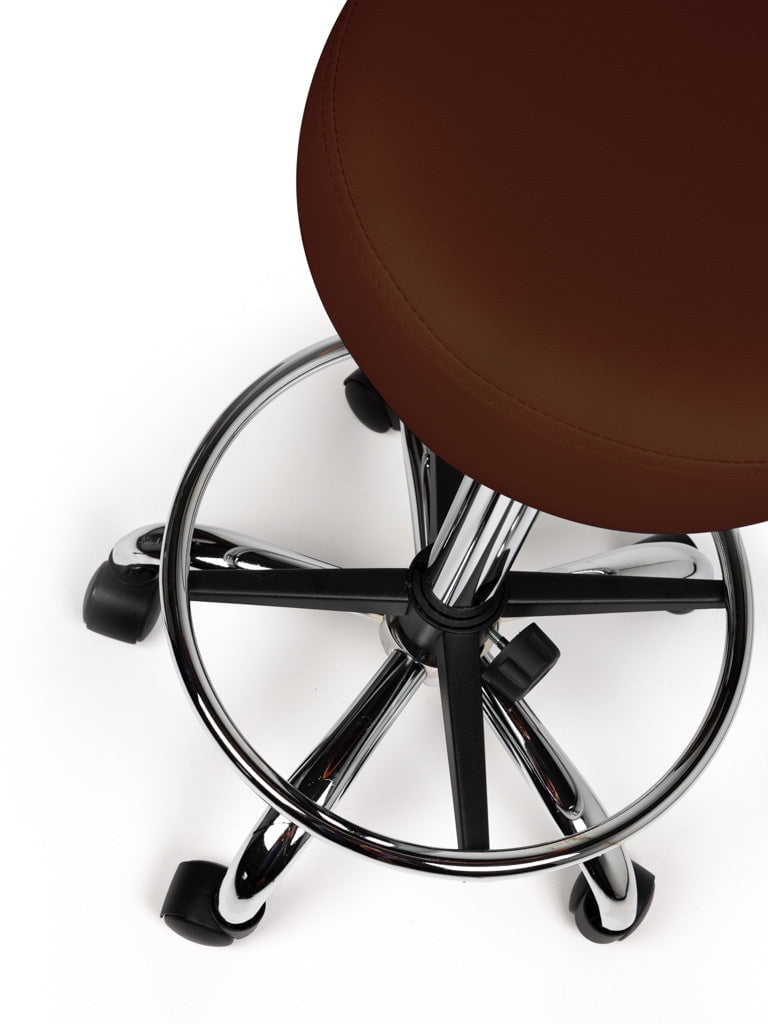Tabouret Bruin Hoog met Voetring