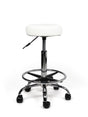 Tabouret Wit Standaard met Voetring